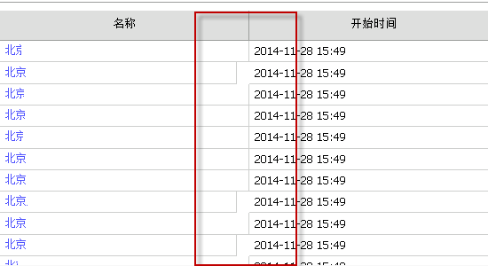 表格错位